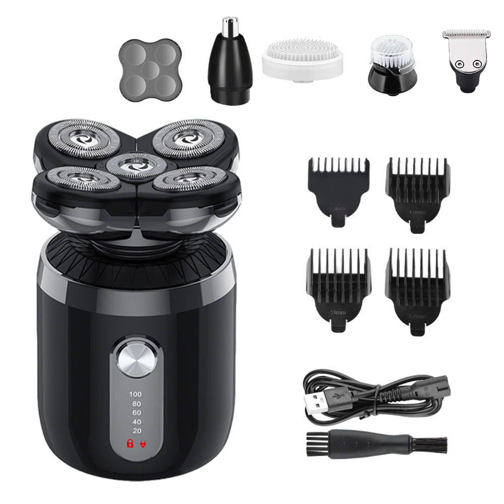 Men'S Grooming Razor Kit - 5-in-1 5 Heads Electric Shaver for
