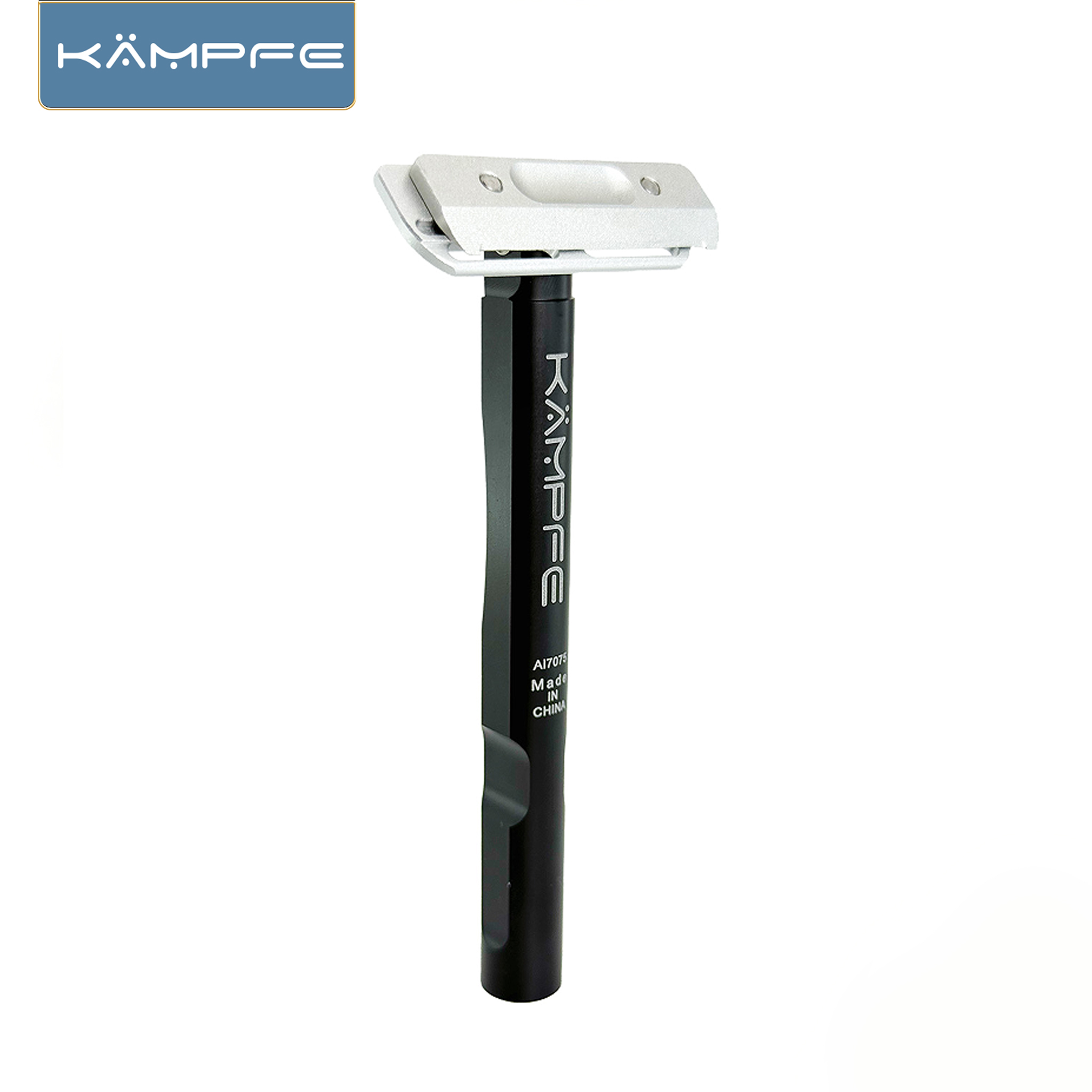 Men'S Grooming Shaver - KAMPFE Aluminum CNC Carving Single Blade