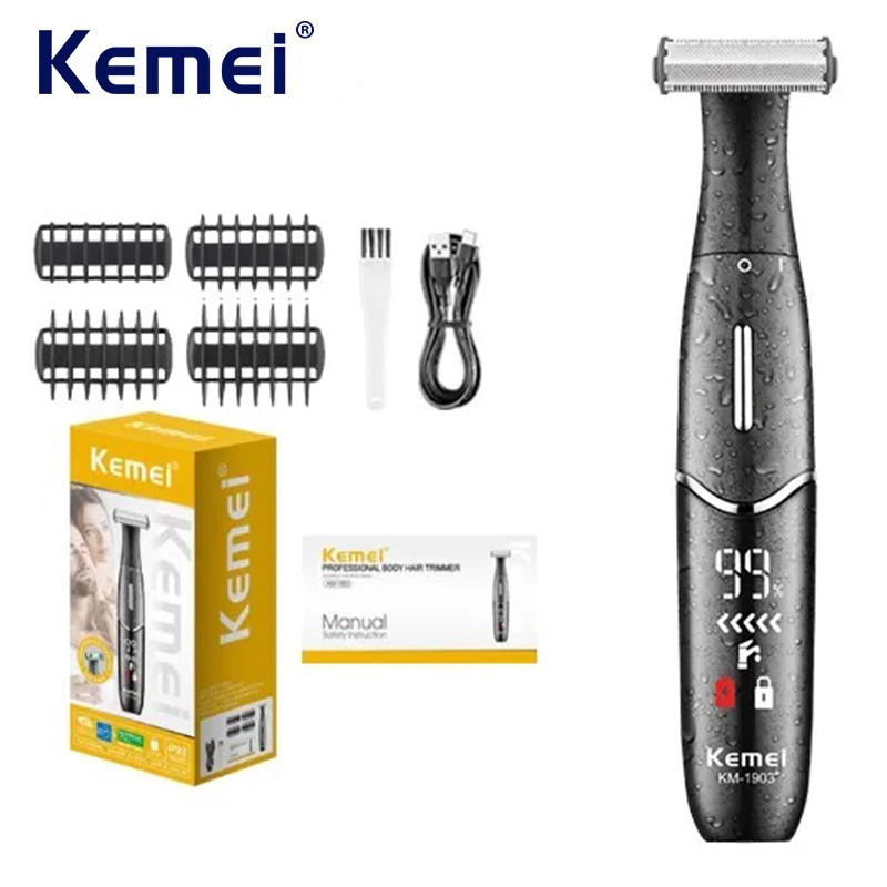 Men'S Face Grooming - Kemei Face Body Electric Beard Hair