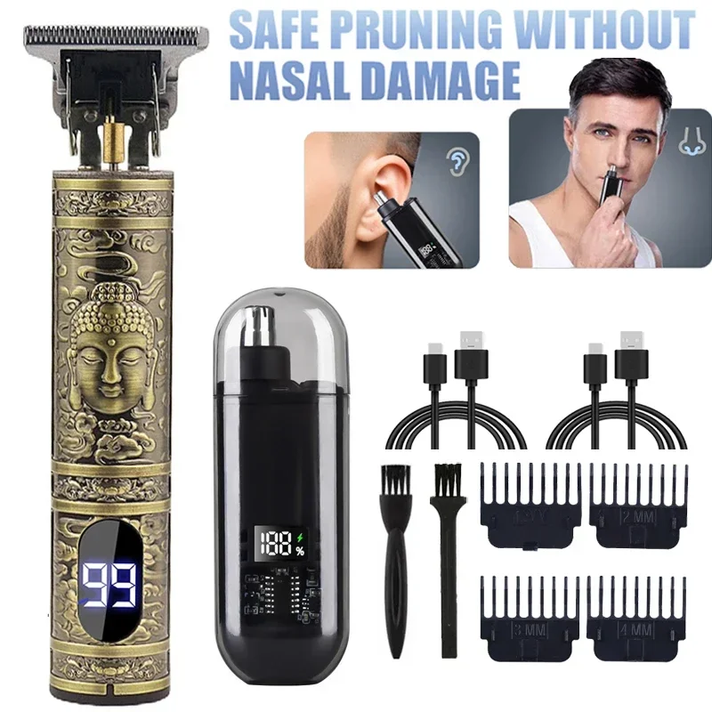 Men'S Face Grooming - Portable T9 Hair Clipper Nasal Hair
