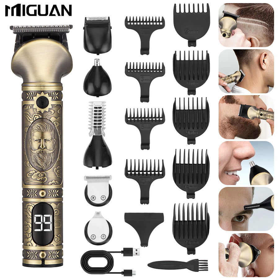 Men'S Grooming Electric Trimmer - Hair Clippers and 6-in-1 Beard Trimmer
