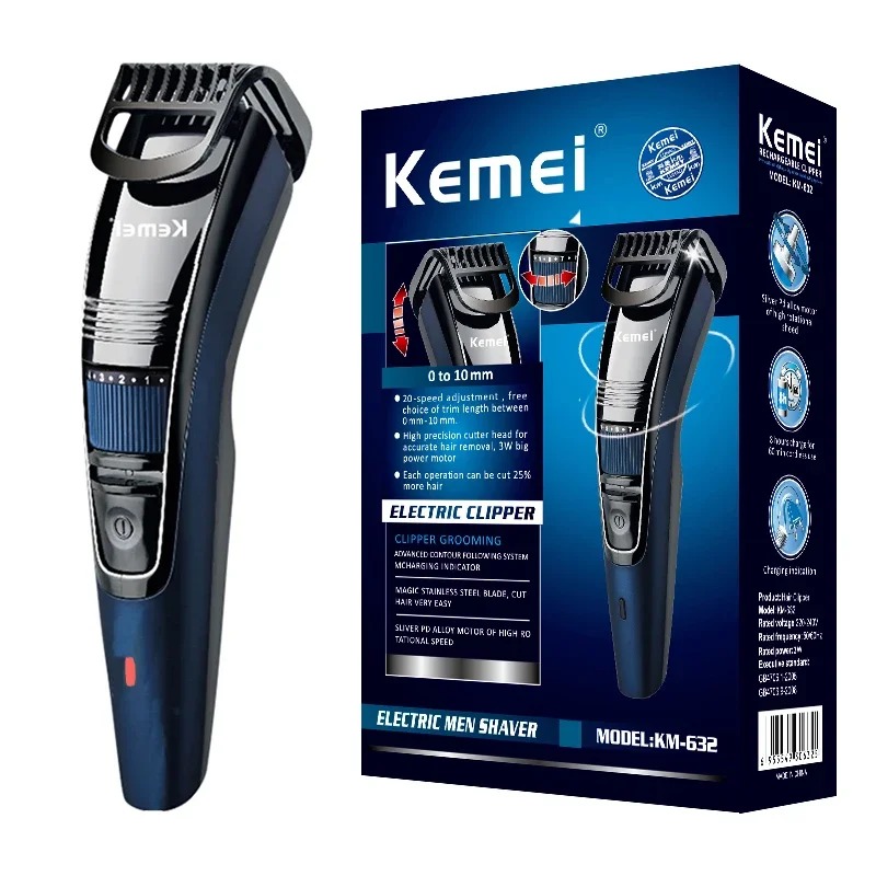 Men'S Face Grooming - Kemei 632 0.5-10mm Adjustable Beard Hair