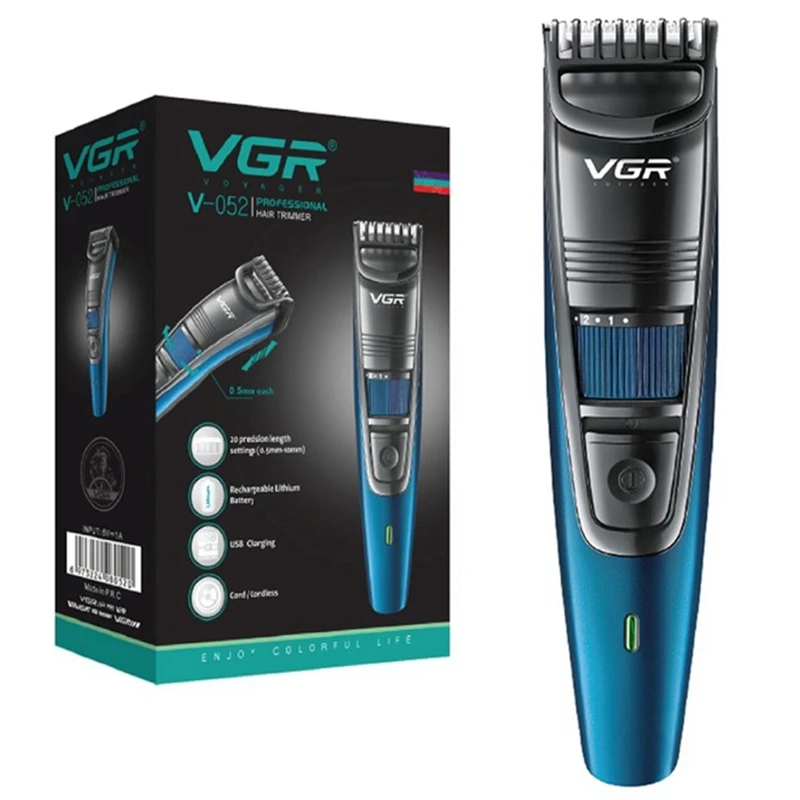 Men'S Face Grooming - VGR 0.5-10mm Adjustable Beard And Hair