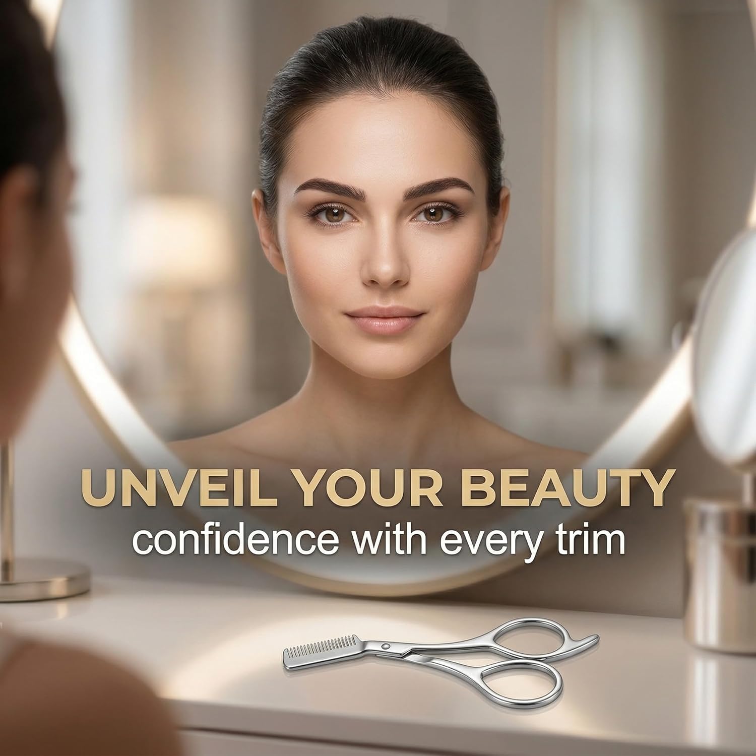 Stainless Steel Eyebrow Scisso - Men'S Grooming Mirror review and price