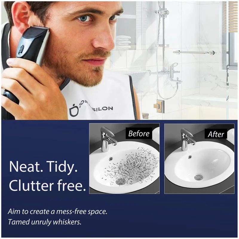 1pc Men Beard Shaving Apron Tr - Men'S Grooming Mirror review and price