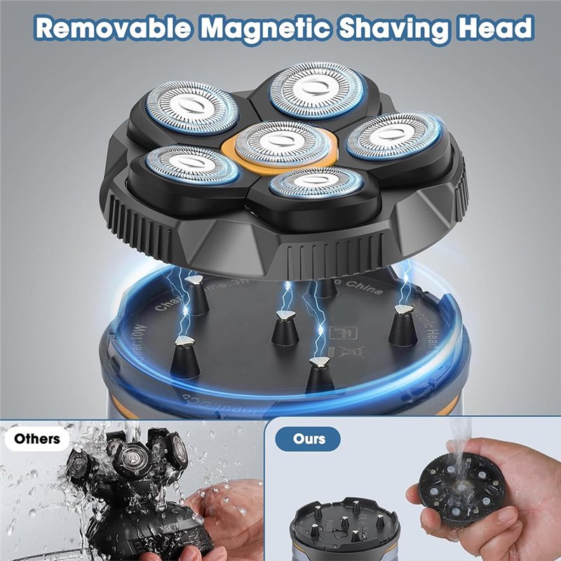 【NEWLY】6D Electric Head Shaver - Men'S Grooming Razor Kit review and price