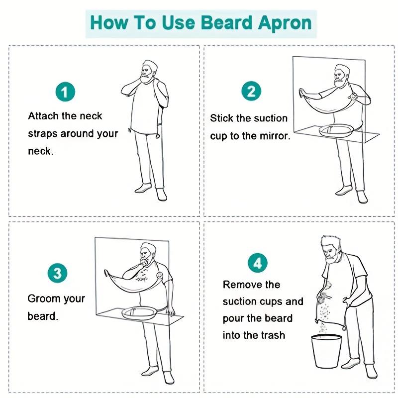 Men's Beard Bib Hair Catcher f - Men'S Grooming Mirror review and price