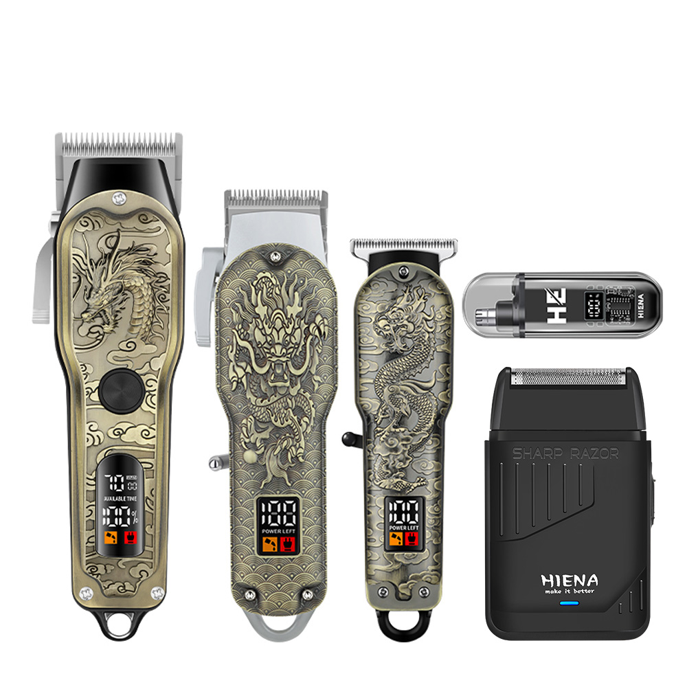 HIENA 5pcs Professional Hair C - Men'S Grooming Electric Trimmer review and price