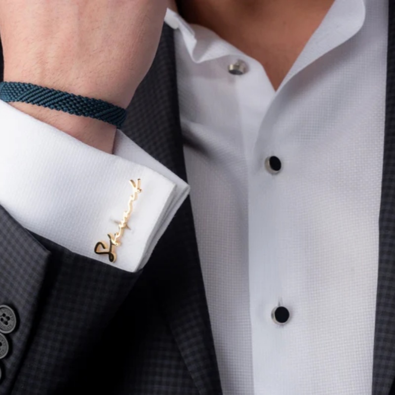 Custom Name Cufflinks 18K Gold - Men'S Grooming Gifts review and price