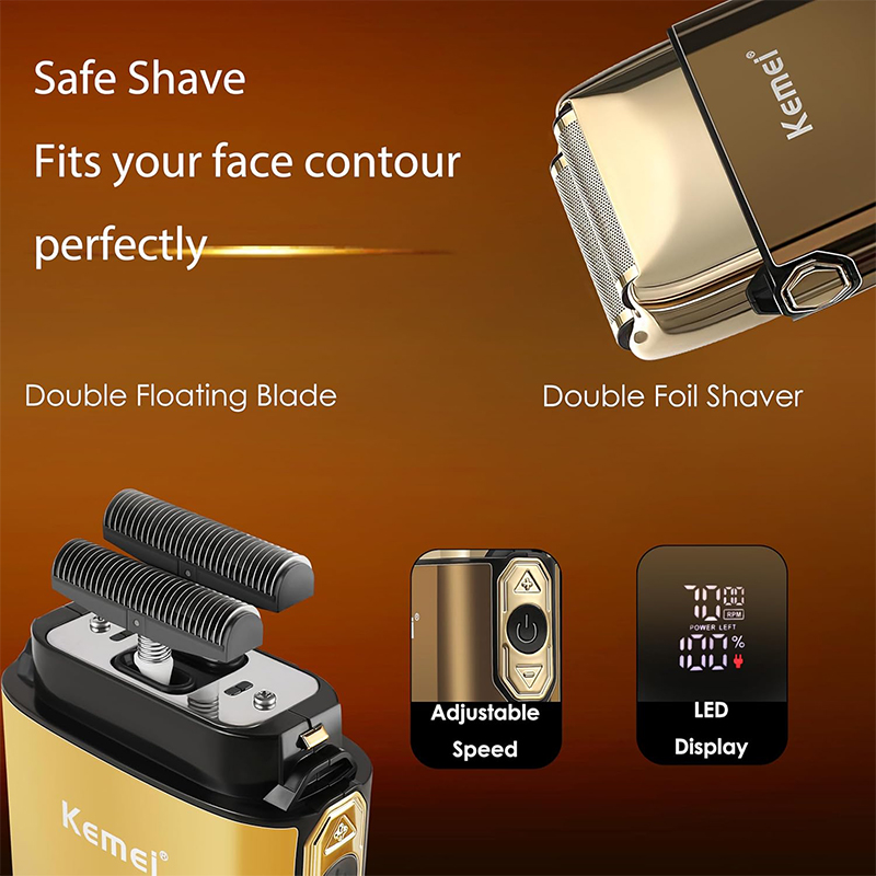 Kemei KM-TX10 T9 Hair Trimmer  - Men'S Grooming Razor Kit review and price