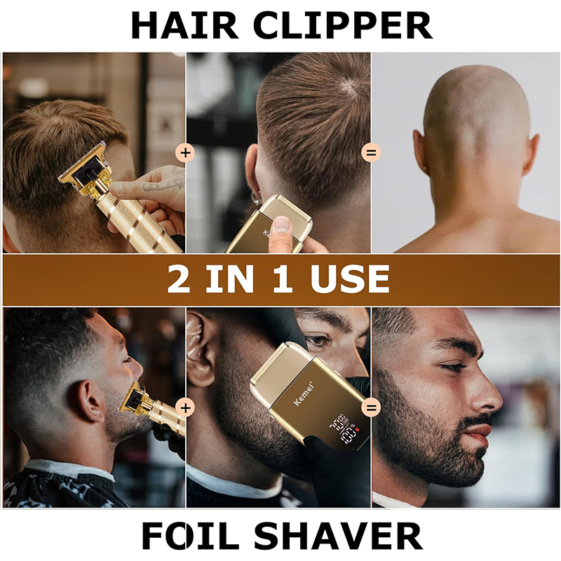 Kemei KM-TX10 T9 Hair Trimmer  - Men'S Grooming Razor Kit review and price