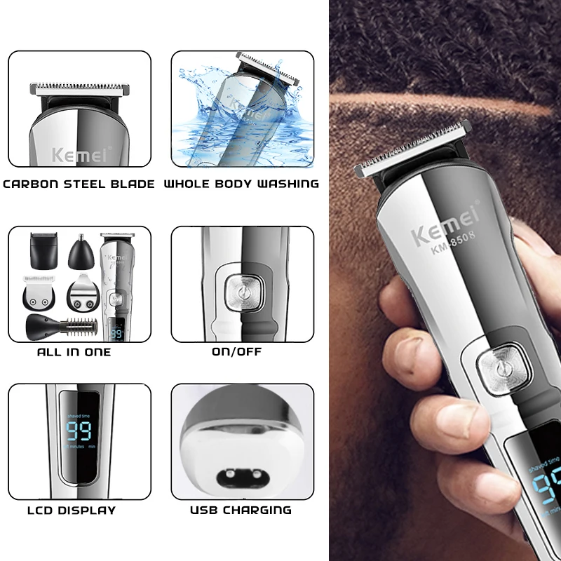 Kemei Professional Multifuncti - Men'S Grooming Electric Trimmer review and price